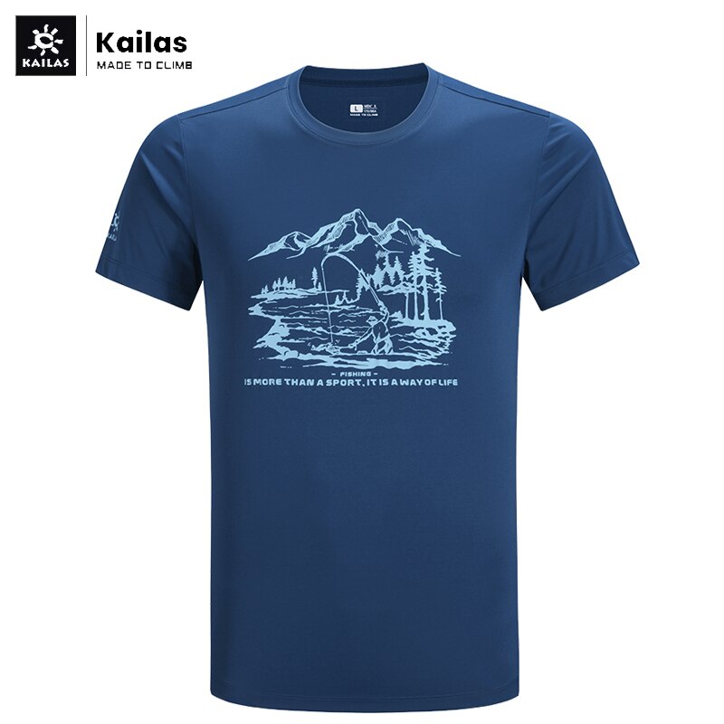 Kailas Quick Drying T-shirt Men's Outdoor Fishing Short Sleeve 21 Summer Fishing Sunscreen Suit Ice Silk Half Sleeve