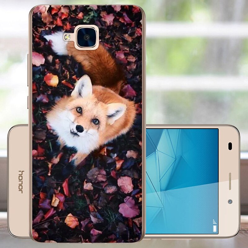 Fanatu huawei honor 5c hoesje geen vingerafdrukgat ru versie achterkant beschermhoes voor huawei honor 5c zacht tpu siliconen 5.2 " funda: Lijk