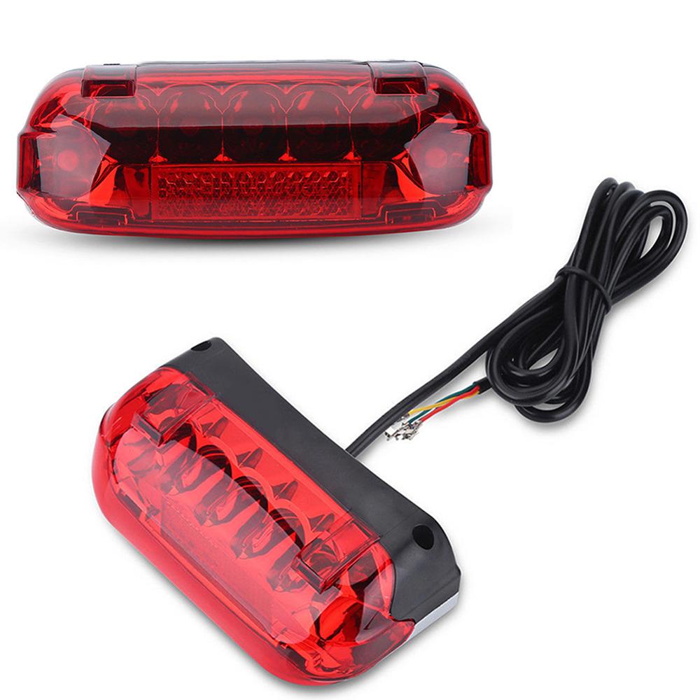36V/48V Elektrische Fiets Achterlicht Elektrische Fiets Brake Indicator Led Achterlicht Waarschuwing Lamp Night Veiligheid fietsen Accessoire