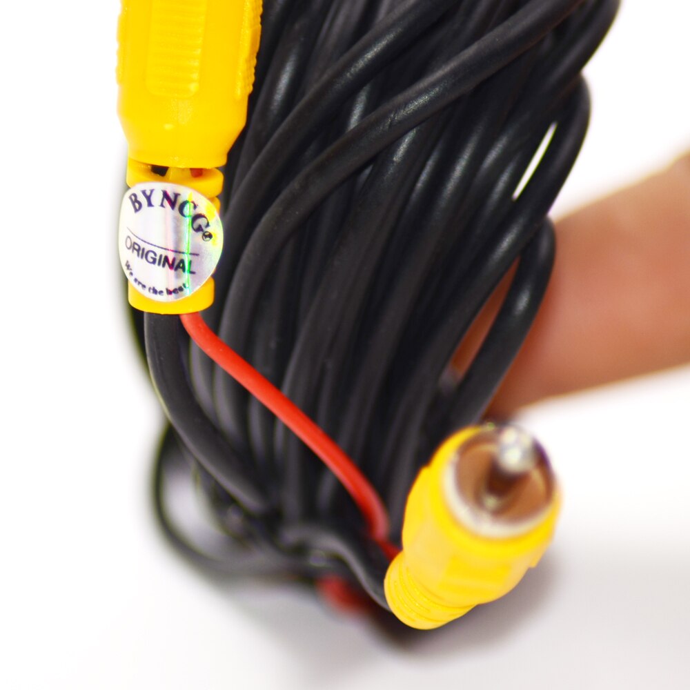 Ledning kabel rca video kabel 10m for ryggekamera 10 15 20m rca video kabel bil bakover rygge parkeringskamera