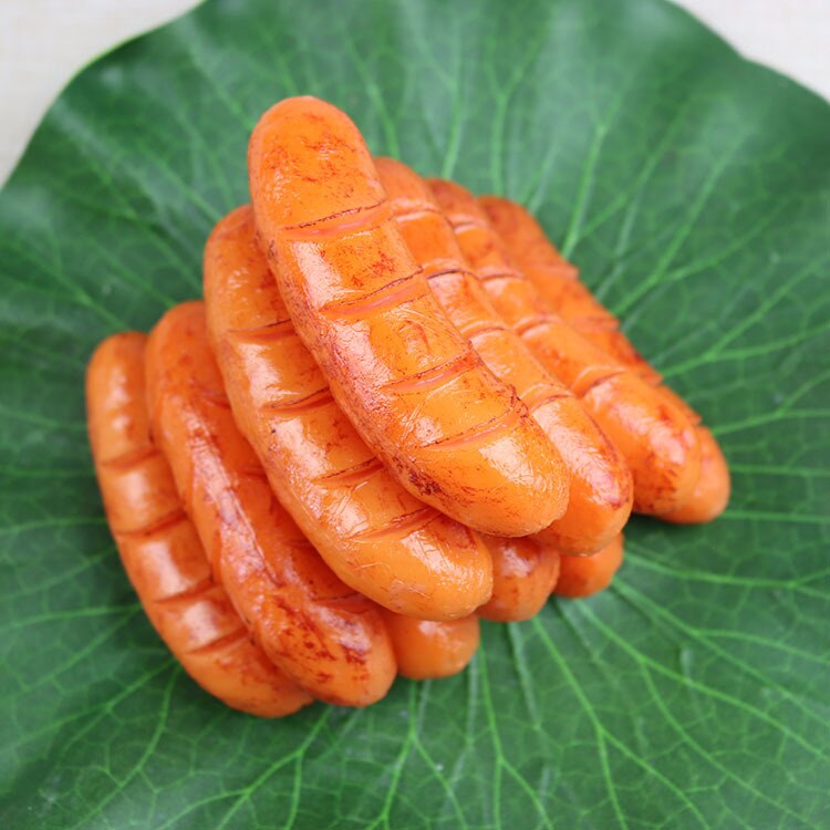 Künstliche Lebensmittel PVC Simulation Wurst Scheiben Geschnitten schinken Hotdog Requisiten Lebensmittel Dekorative Spielzeug Lebensmittel Modell
