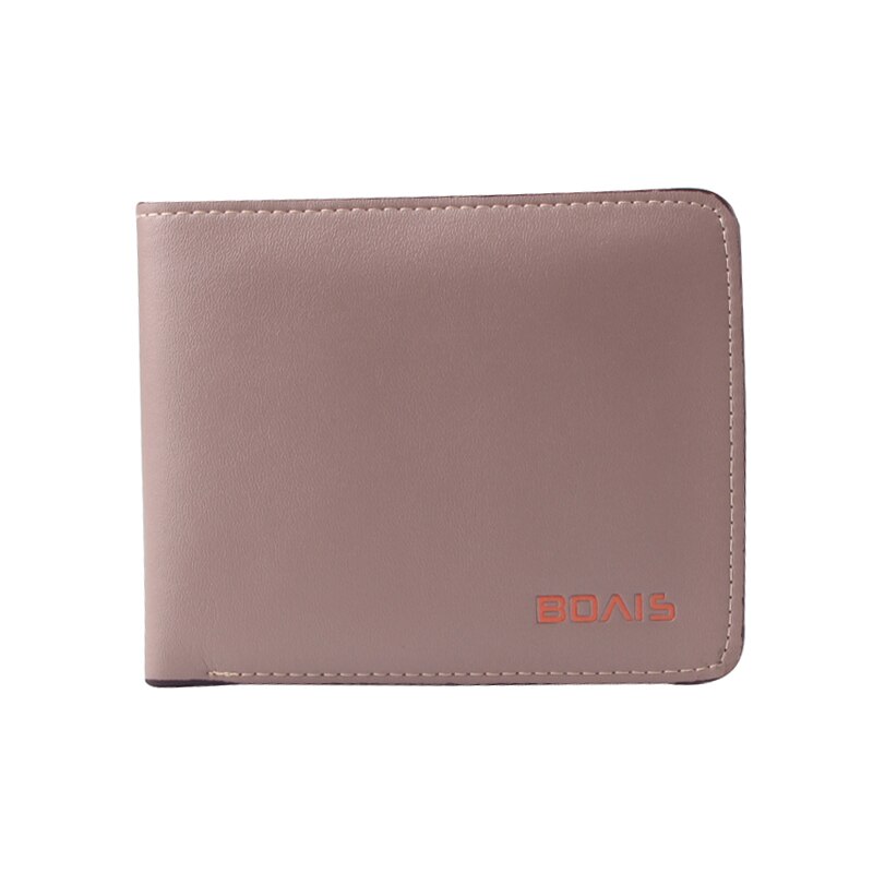 Pu leren minimalistische portemonnee slanke creditcardhouders korte portemonnee heren portemonnees heren effen heren portemonnees