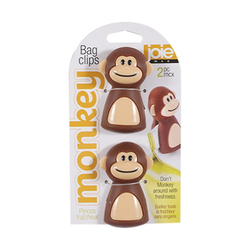 JOIE Monkey Series Bananenhanger Bananenhouder Bananenhaak Fruitmand BPA-vrij Fruitschaal Plaat Keuken Opbergrek Organizer: Grey