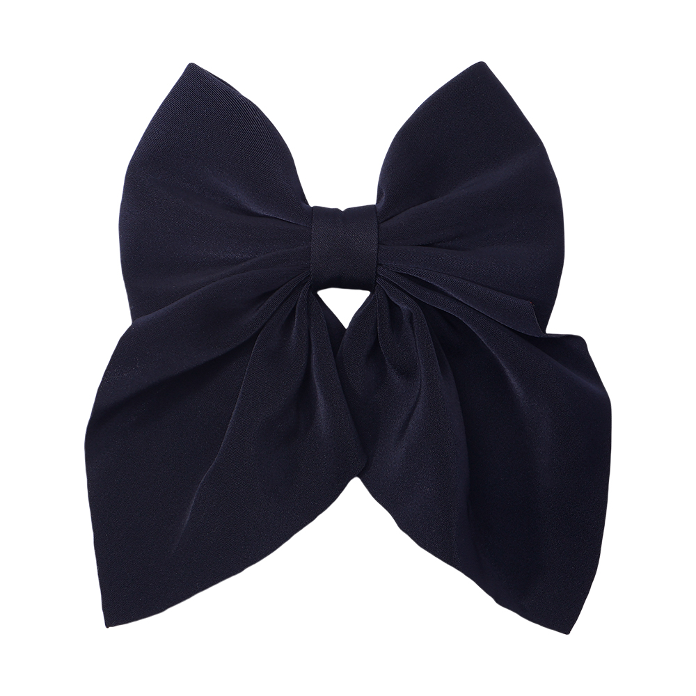 2024 novo elegante arco fita grampo de cabelo moda simples sólido cetim primavera clipe de cabelo bandana com clipes meninas acessórios para o cabelo: Vermelho