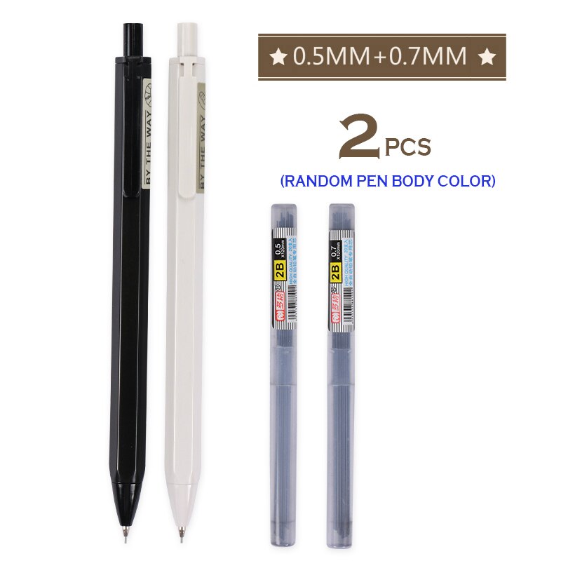 M&amp;G Cherry Pink Mechanical Pencil 0.5mm Lead Automatic Pencils Student Drawing for school office supplies: 0.5mm 1pc 0.7mm 1pc