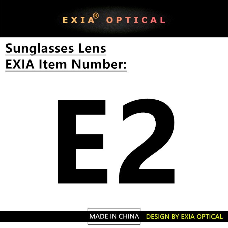 Lunettes de soleil CR39, verres de couleur bleue, courbe de Base 2 EXIA OPTICAL série E2