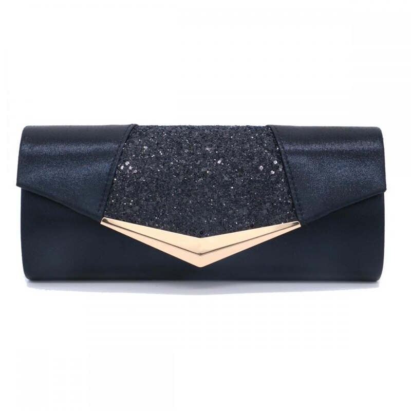 2019 di modo Sacchetti di Frizione Per Le Donne Del Partito di Cerimonia Nuziale Da Sera di Cristallo Paillettes Pochette Borsa Femminile Rosa Argento Portafogli Delle Donne del Sacchetto di borse: Black