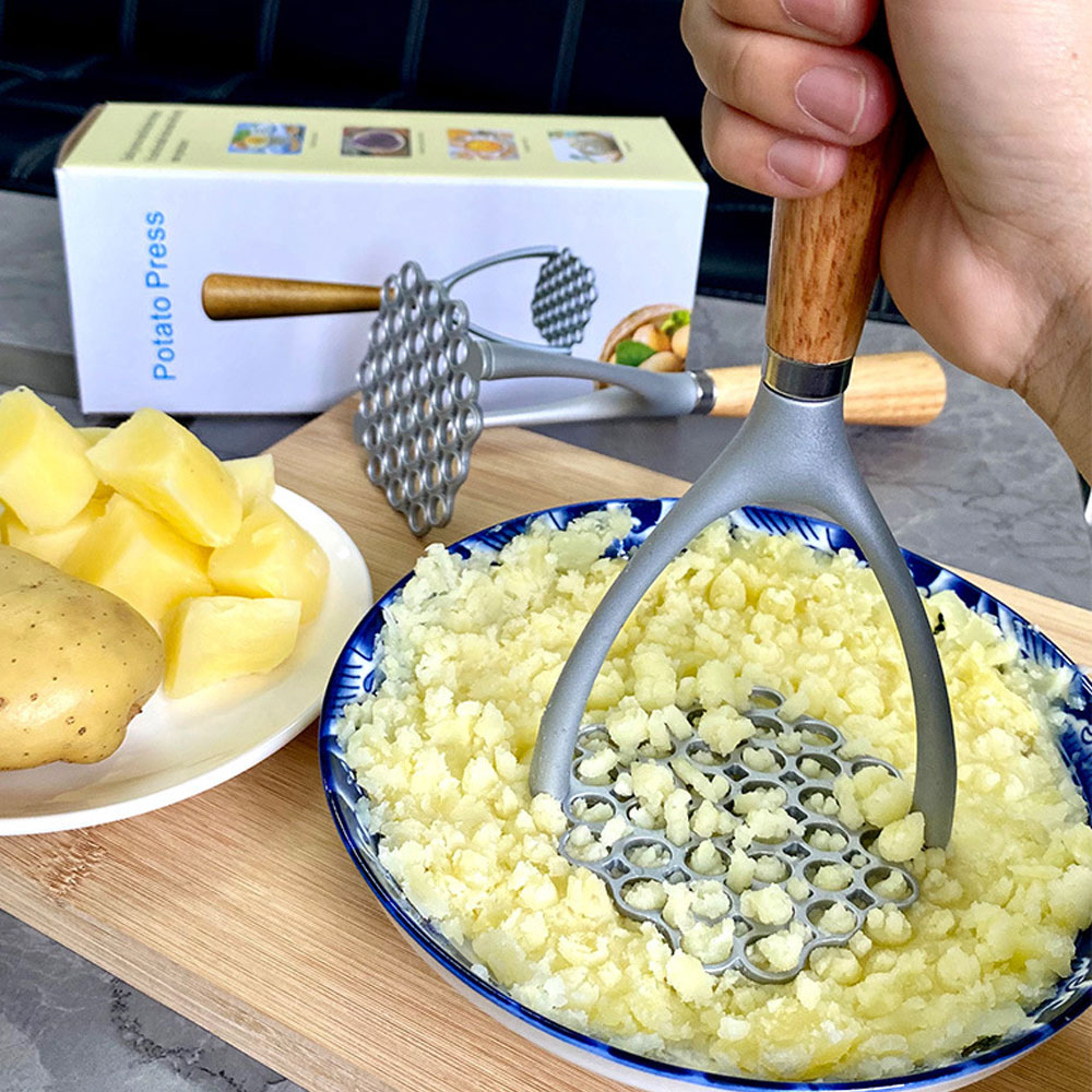 Tłuczek robić ziemniaków wyciskany sokowirówka popychacz robić ziemniaków gładkie puree ziemniaczane kruszarka narzędzia robić owoców łatwe w obsłudze trwałe gadżety