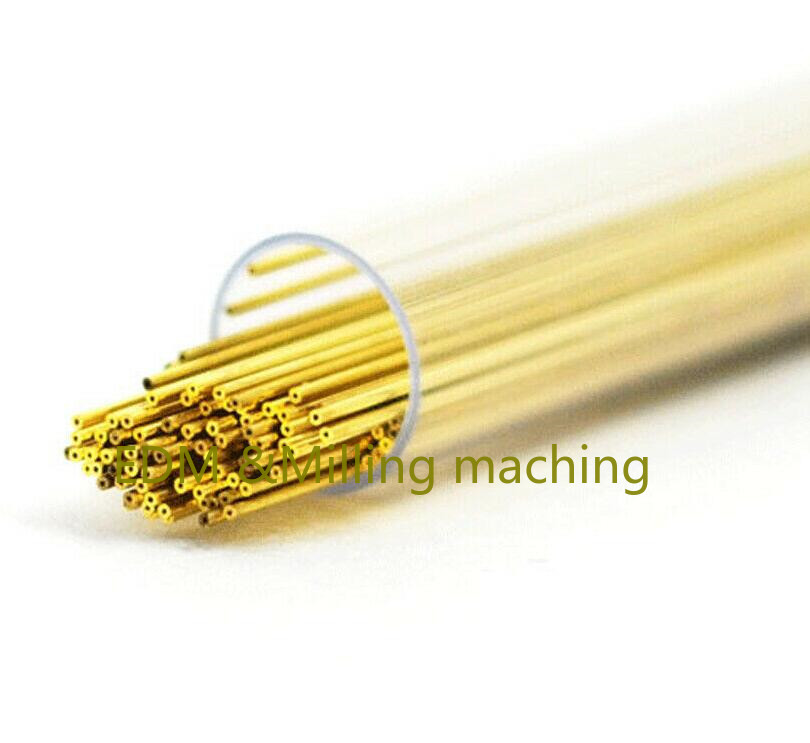 100PCS CNC EDM Drilling Machine Brass Electrode Single-Channel Tube Ø1.5MMx400MM For Wire EDM Machine Part