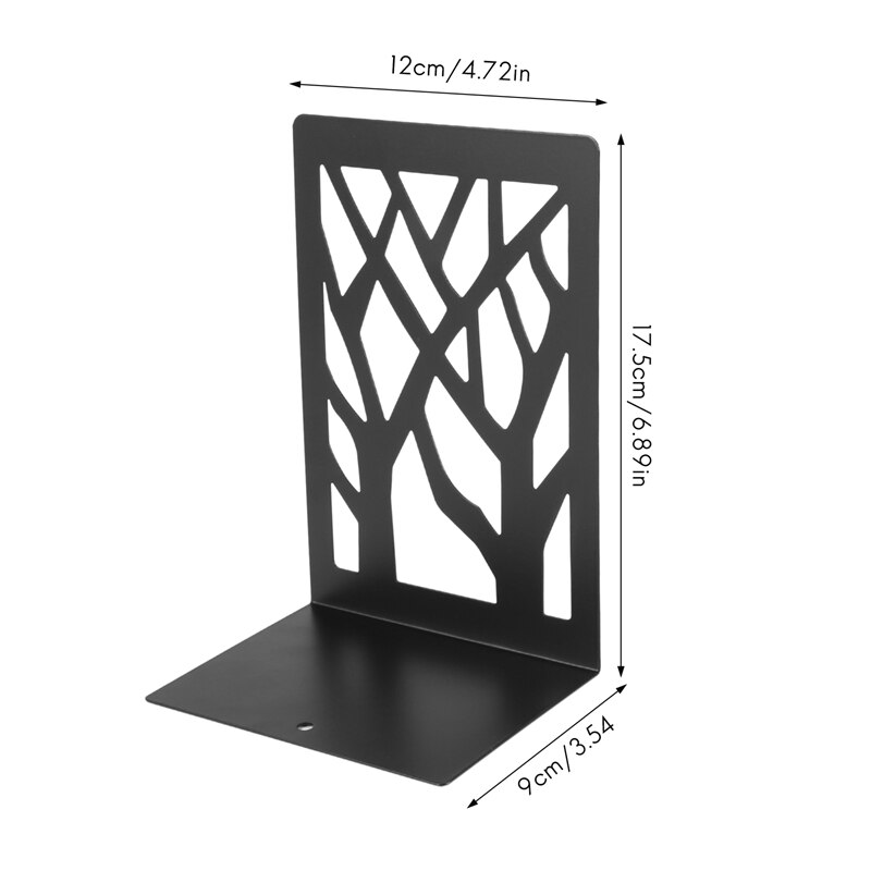 Metal Bookends for Heavy Books - Book Ends,Bookends for Shelves,Bookend Supports on Office Desk,Book Shelf Holder Home