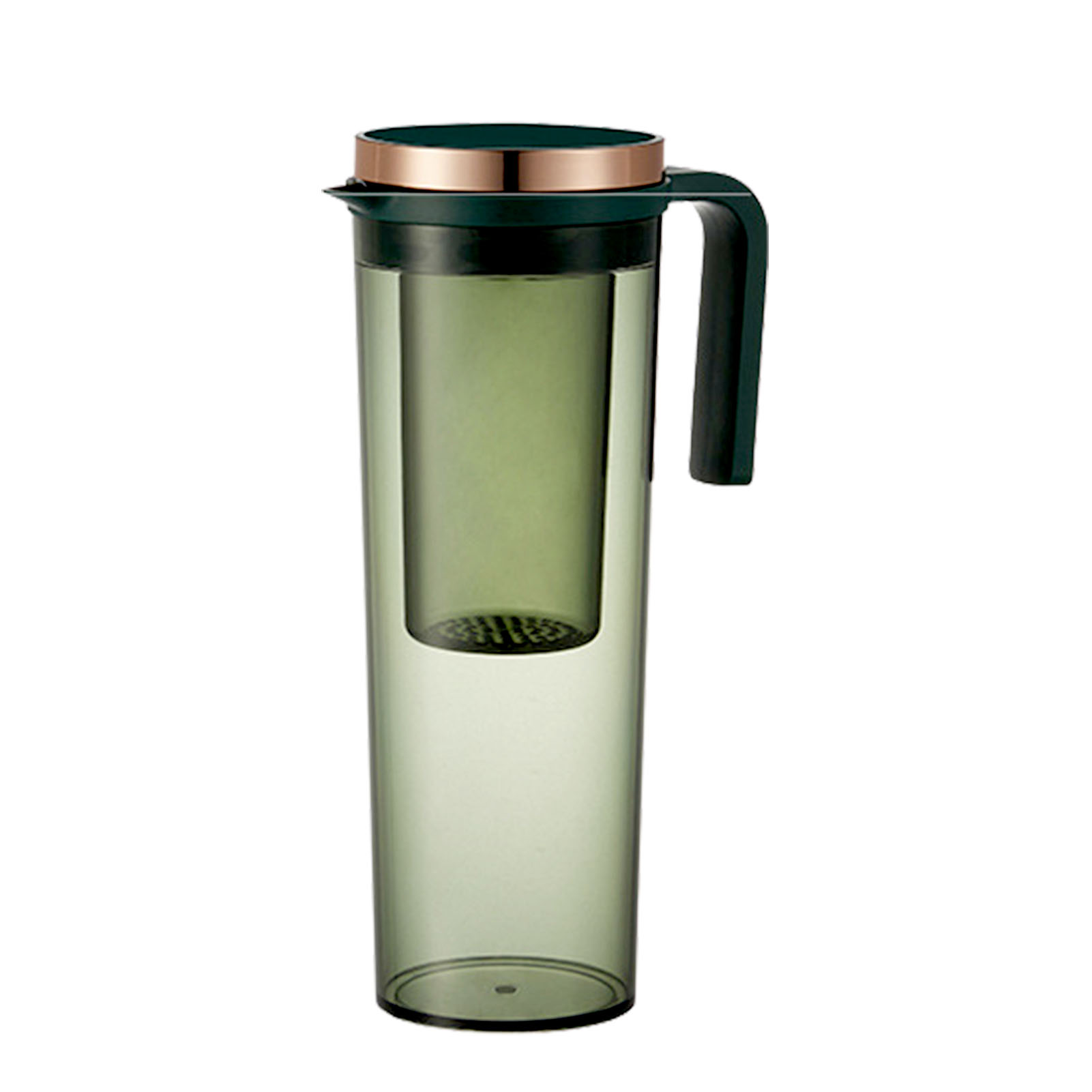 2.5L Cold Water Bottle Kitchen Kettle Jars With Filter Water Pitcher Coffee Tea Pot Transparent Decanter Jug: green