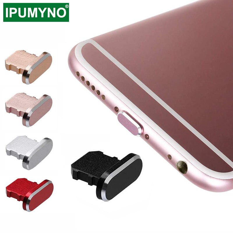 5pcs/Lot Dust Plug Mobile Phone Accessories Gadgets For Iphone 11 12 Pro Xs Max X Xr 8 7 Plus 6 6s 5 Se Usb Cover Metal 5 Colors