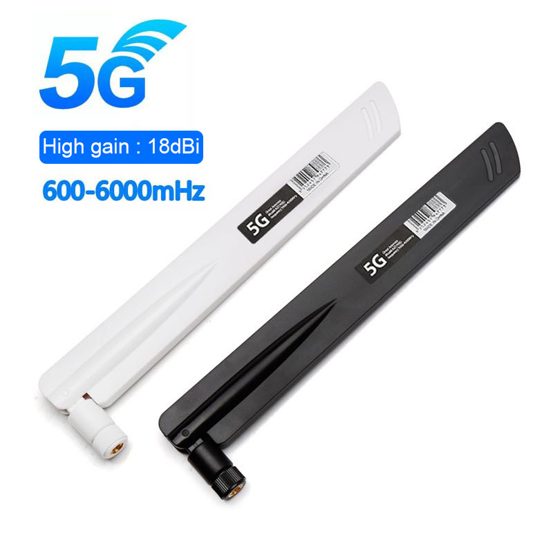 1 kpl 3g 4g 5g antenni 600-6000 mhz 18 dbi gain sma uros langattomalle verkkokortille wifi reititin korkea signaalin herkkyys