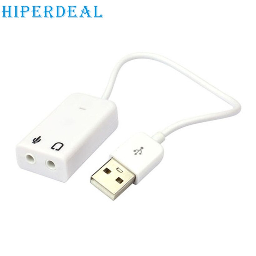 20cm 7.1 Channel Usb 2.0 External Sound Card W/3.5mm Stereo Mic Audio Adapter Converter 3d Sou