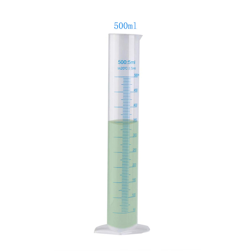 Cylindre de mesure en plastique 10/25/50/100/250/500ml, 1 pièce, cylindre gradué de laboratoire, tasse de mesure Standard pour laboratoire de chimie: Gris foncé