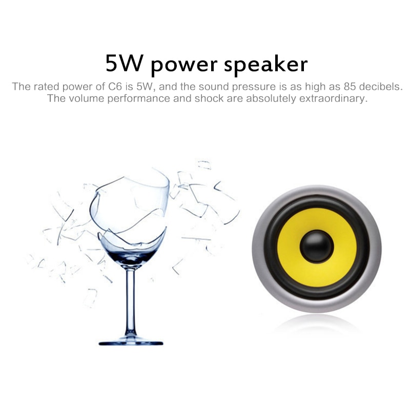 C6 IP65 Waterproof Wireless Bluetooth Speaker Big Suction Cup Dustproof Speakers HIFI Stereo Outdoor Sports Mini TF Subwoofer