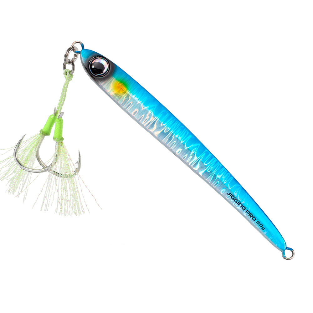 JIGGING PRO 45g 60g 80g Blade Jig Metal Jigs Fishing Lure Shore Offshore Jigging Lure Kingfish Amberjack: 150mm / Thistle