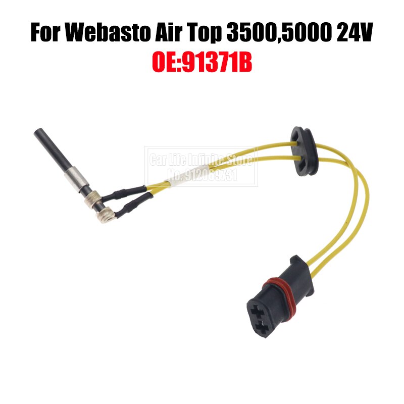 Bujía incandescente para calentador diésel Webasto Air Top AT3500,5000, 12V, 24V, Pin de cerámica, 91370B, 91371B, accesorios para calentador de estacionamiento diésel: 24V  91371B