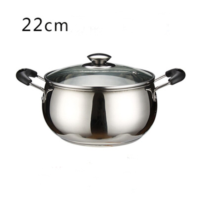 Olla antiadherente para leche y XMT-HOME, sartenes antiadherentes para sopa, inducción, 1 unidad: 22cm soup pot