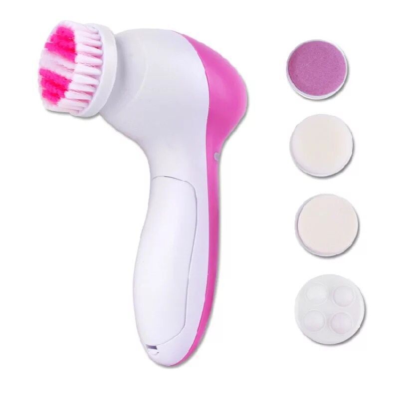 Elektrischer Gesichtsreiniger, 5-in-1, Gesichtsreinigungsbürste, Waschmaschine, Spa, Hautpflege, Massagegerät, Mitesser-Reinigung, Gesichtsreiniger-Werkzeuge