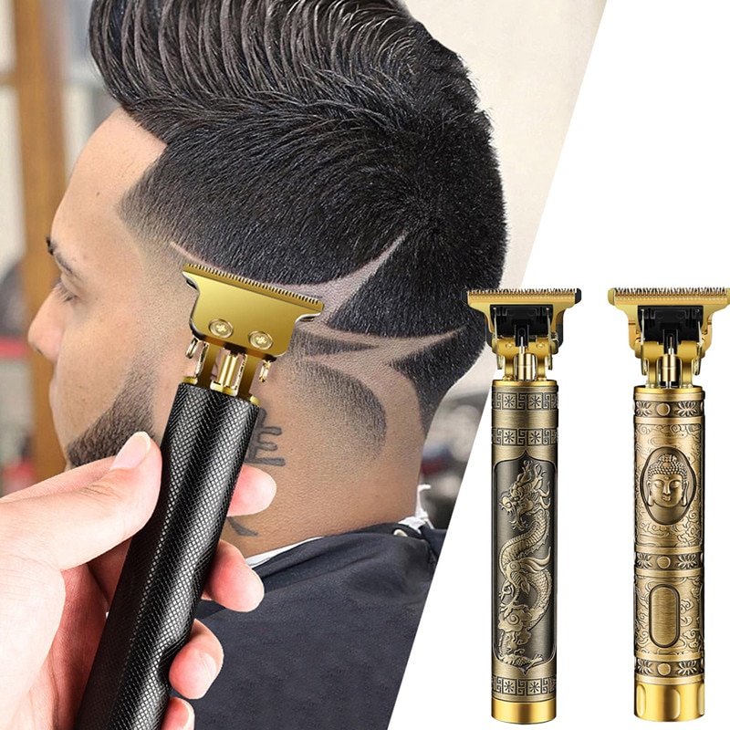 nah dran-schneiden Digitale Friseur Elektrische Haar Haarschneidemaschine Professionelle Barbier Männer Haar Trimmer 0mm T-Klinge Bart haar Haarschneidemaschine