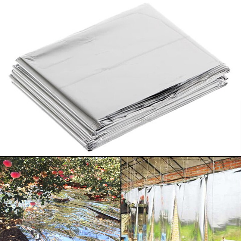 Silver Highly Reflective Mylar Films for Grow Tent Room Garden Greenhouse Farming Increase Plant Growth