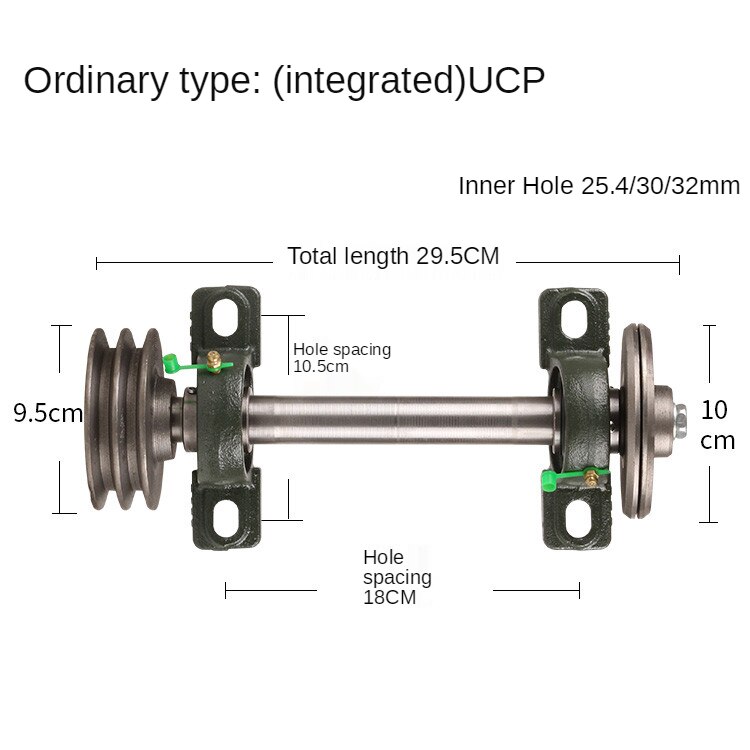 Eenvoudige Houtbewerking Tafel Zaag Spindel Shaft Assembly 205 Tafel Saw As Lagerhuis Saw As Montage Tafel Saw As: 205 Split 25.4mm / Ordinary UCP