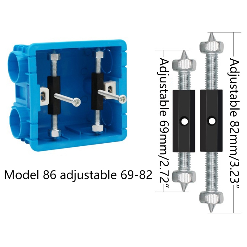 10Pcs Switch Cassette Screw Support Rod Electrical Box Repairer Wall Mount Switch Box Repair Electrical Accessories Tool Y5GB