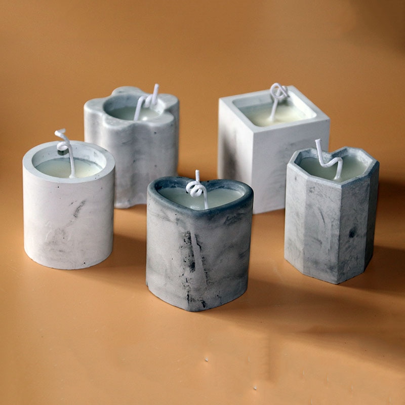 Betongljusstake formar silikon ljusstake formar mini ljusstake formar ljus kopp formar