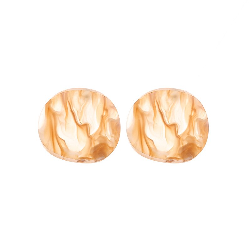Pendientes de Clip circulares a la para mujer, 1 par, pendiente llamativo geométrico, pendiente de Metal, pendiente colgante a la , tendencia de joyería