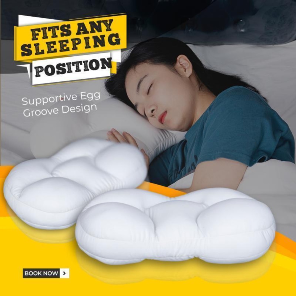 Sleeping Aid Pillow Concave Super Comfortable All-round Sleep Pillow Memory Foam Soft Clouds Ergonomic Pillow Help Deep Sleep