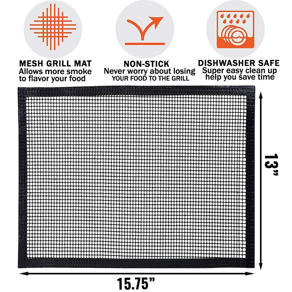 Non-stick BBQ Grill Mat Barbecue Baking Pad Reusable Barbecue Grill Mesh Mat For Outdoor Cooking BBQ Grill Accessories