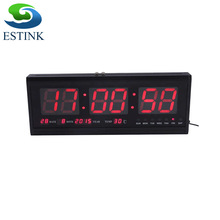 48cm Digital Wall Clock Big LED Time Calendar Temperature Desk Table Clocks LED Wall Watch Relogio De Parede Home Decoracion