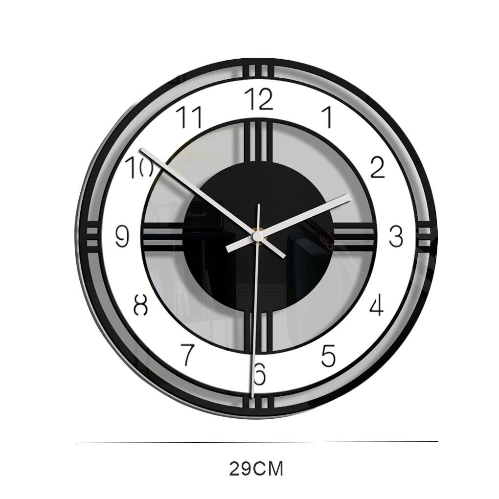 1pc Round 3D Wall Arabic Numerals Wall Clock Acrylic Large Wall Hanging Clock Home Living Room Decoration Happy Year
