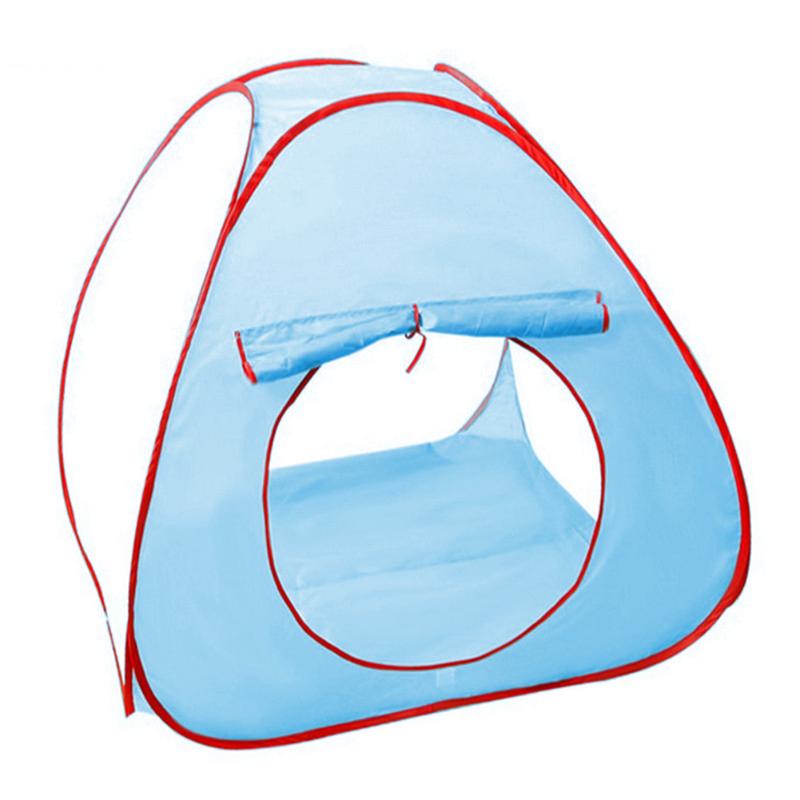 Opvouwbare Kinderen Kids Playtents Outdoor Babytoy Tent Meisje Outdoor Spel Huis Draagbare Kids Waggel Spelen Kinderen Tent: Blauw