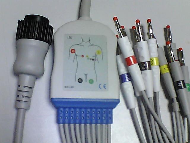 Kmtkeramed KANZ PC-104... Kanz: 103 de 106 Cardioline/remcodelta 1,3 de 30,60 delta 1 plus delta 3 plus,: Cable de una pieza