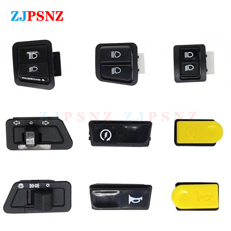 Botón de interruptores para motocicleta, bocina, señal de giro, luz alta y baja, botón de arranque eléctrico, interruptores universales para bicicleta eléctrica de 125cc y 150cc
