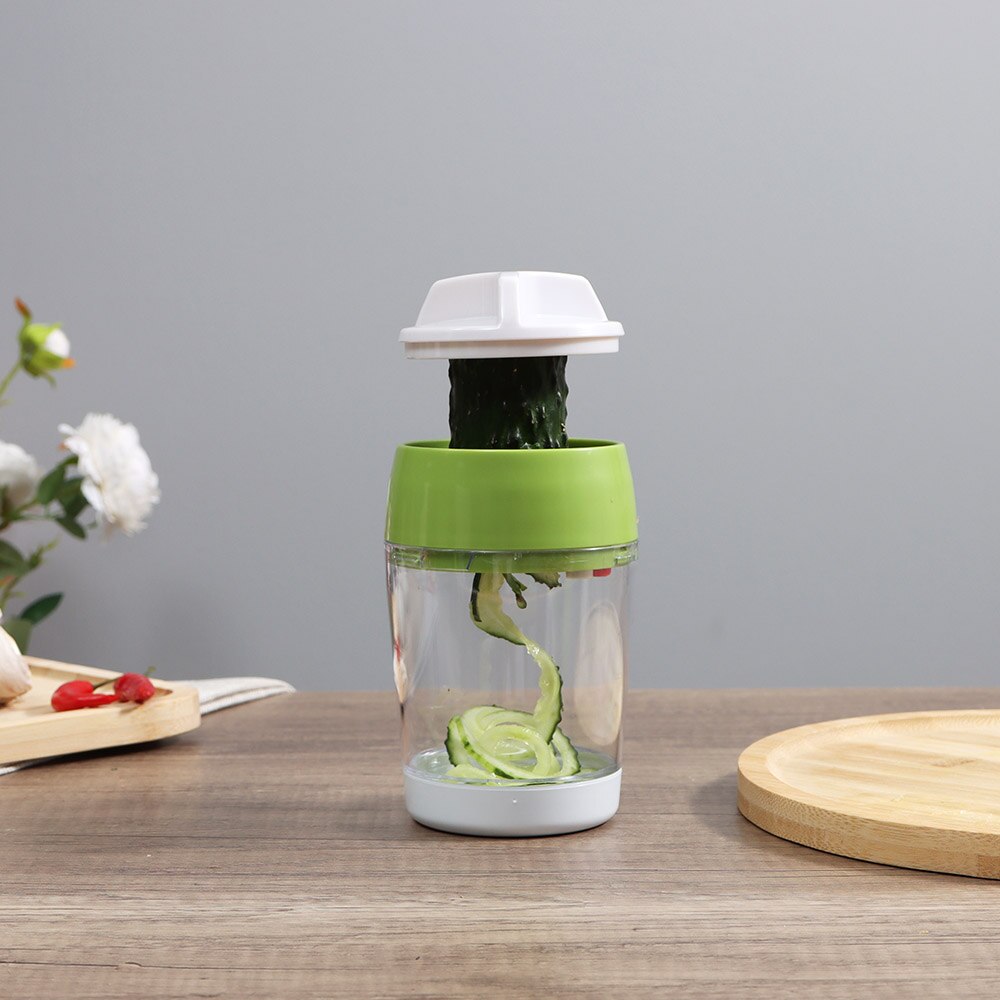 Spiral Carrot Spiralizer Grater Vegetable Accessories Veget Tools Manual Kitchen Handheld Cutter Slicer Gadget Shredder Peeler: Default Title