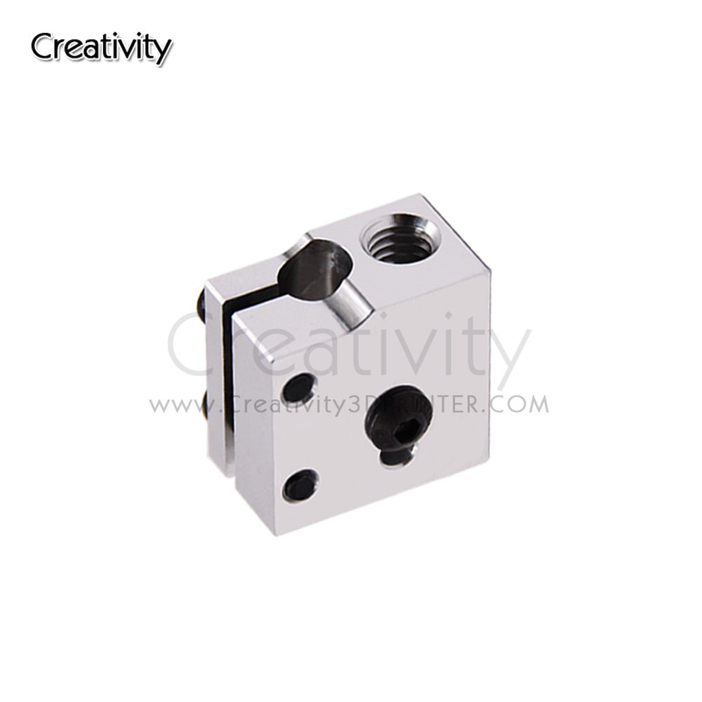 1PCS 3D Printer Parts Heater Block e3d v6 Hotend Volcano Heat Block Extruder Artillery Sidewinder X1&amp; Genius J-head Aluminium