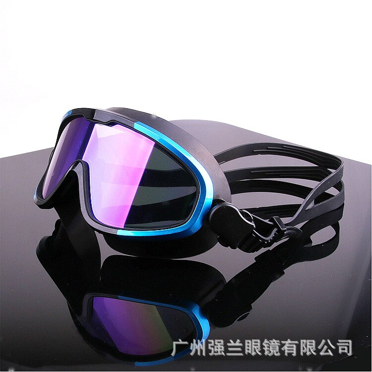 Utendørs sport svømmebriller hd-vanntette anti-tåke briller stor boks silikagel galvanisering  /30