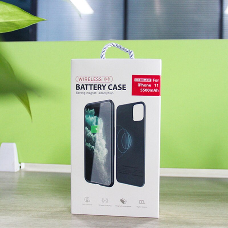 Wireless Battery Charger Case 5000 Mah Batterij Case Voor Iphone 11 Pro 5500 Mah Powerbank Voor Iphone 11 11pro Max telefoon Cover Case