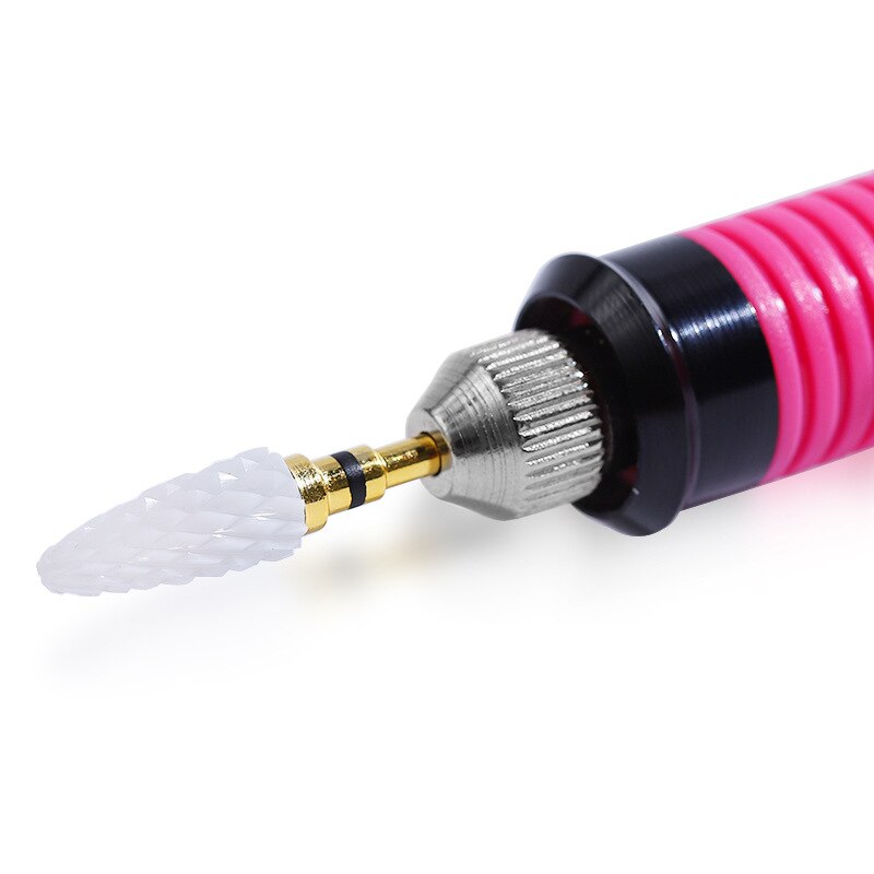 1PC Nail Cone Tip Ceramic Drill Bits Electric Cuticle Clean Rotary For Manicure Pedicure Grinding Head Sander Tool TSLM2