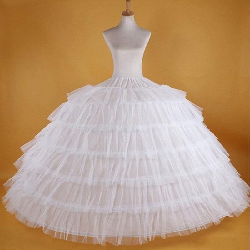 Big White Petticoats Super Puffy Ball Gown Slip Underskirt For Adult Wedding Formal Dress Brand Large Long Crinoline