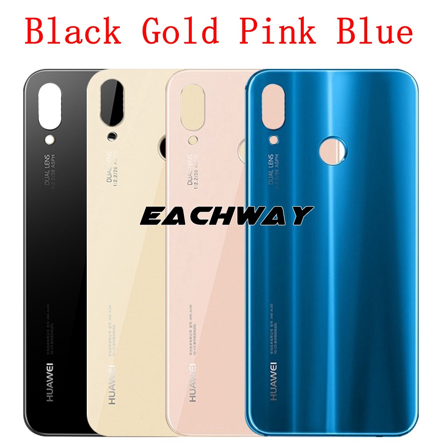 for Huawei P20 Lite Back Glass Battery Cover With Camera Lens for Huawei P20 Lite Battery Cover Nova 3e Rear Door Housing Case