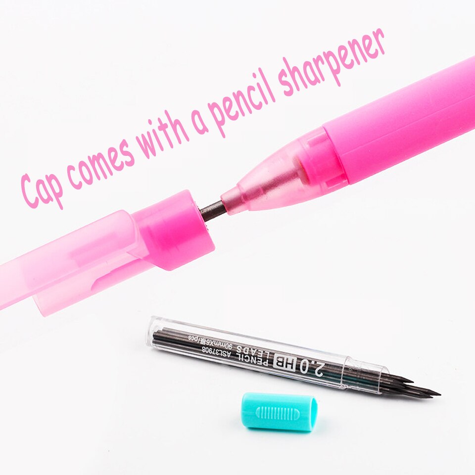 Lápiz mecánico de 0,9/1,1/2,0mm para niños, lápices de colores caramelo, automáticos, para dibujar, pintar, grafiti, papelería escolar