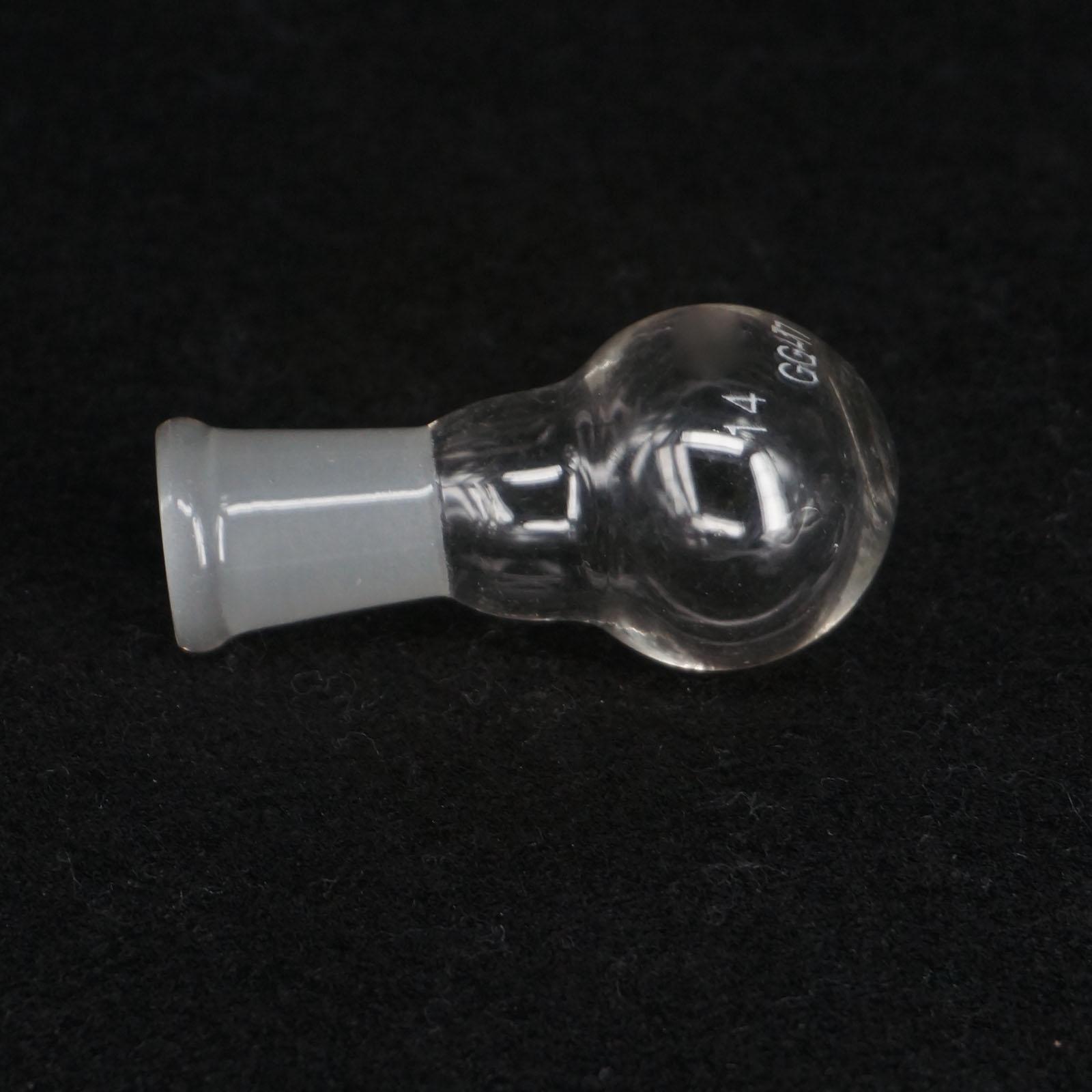 10ml Quickfit 14/23 Socket Lab Glass Flask Round Bottom Single Short Neck Ware