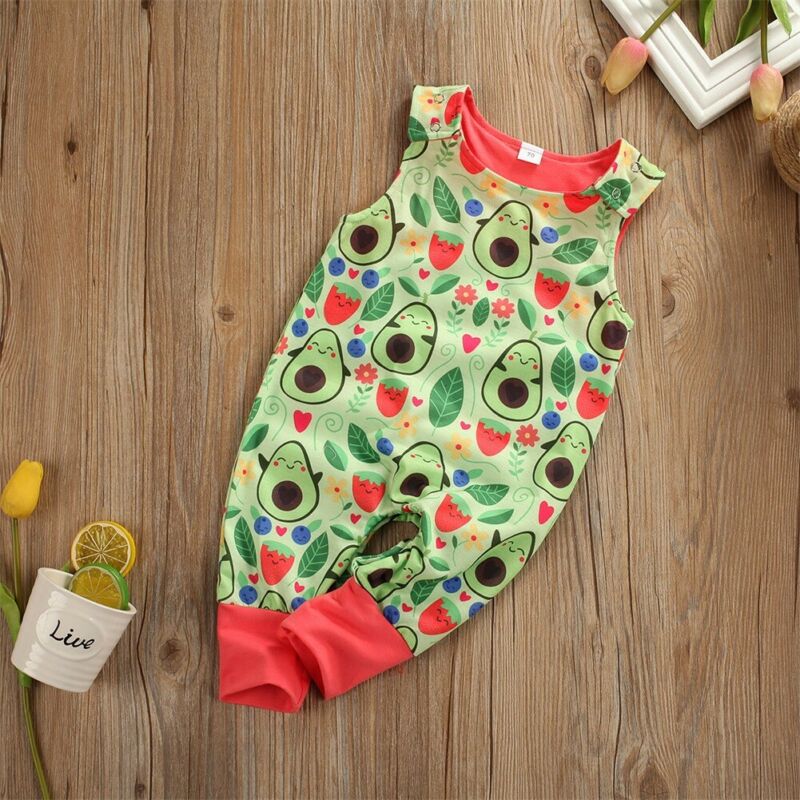 Vestito di un Pezzo Del Pagliaccetto Primo Compleanno avocado Verde Del bambino Del bambino Dei Vestiti dei vestiti Di Natale Della Ragazza Della Tuta del Neonato