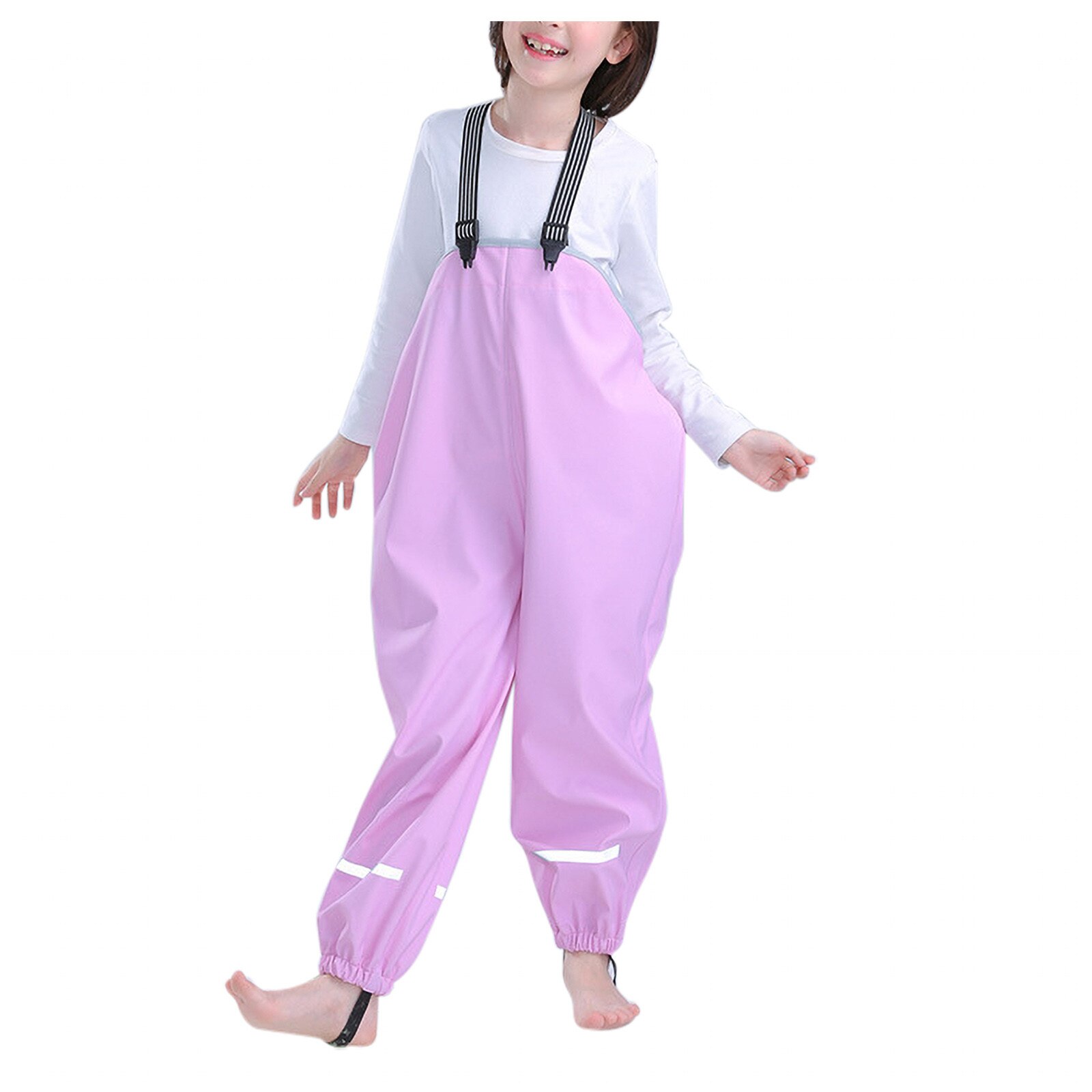 Nette Polyester Baby freundlicher Wasserdichte Regenmantel Ich bin Freien Regen Mantel freundlicher Undurchlässig Poncho Mädchen Jungen Regen Jacke freundlicher: Rosa  / XL