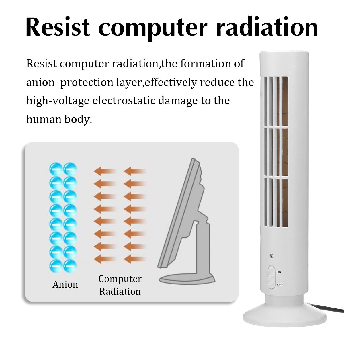 Home Ionizer Air Purifier Household Air Cleaner Ionizer Negative Ion Generator Kitchen Pet formaldehyde Remove odor US/EU Plug