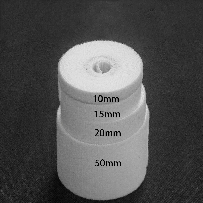 2Meters/Roll 15/20/50mm Color magical Glue Self-adhesive Velcros Tape Hook and Loop Adhesive velcro Nylon Reusable Adhesive: white 50mm 2meter